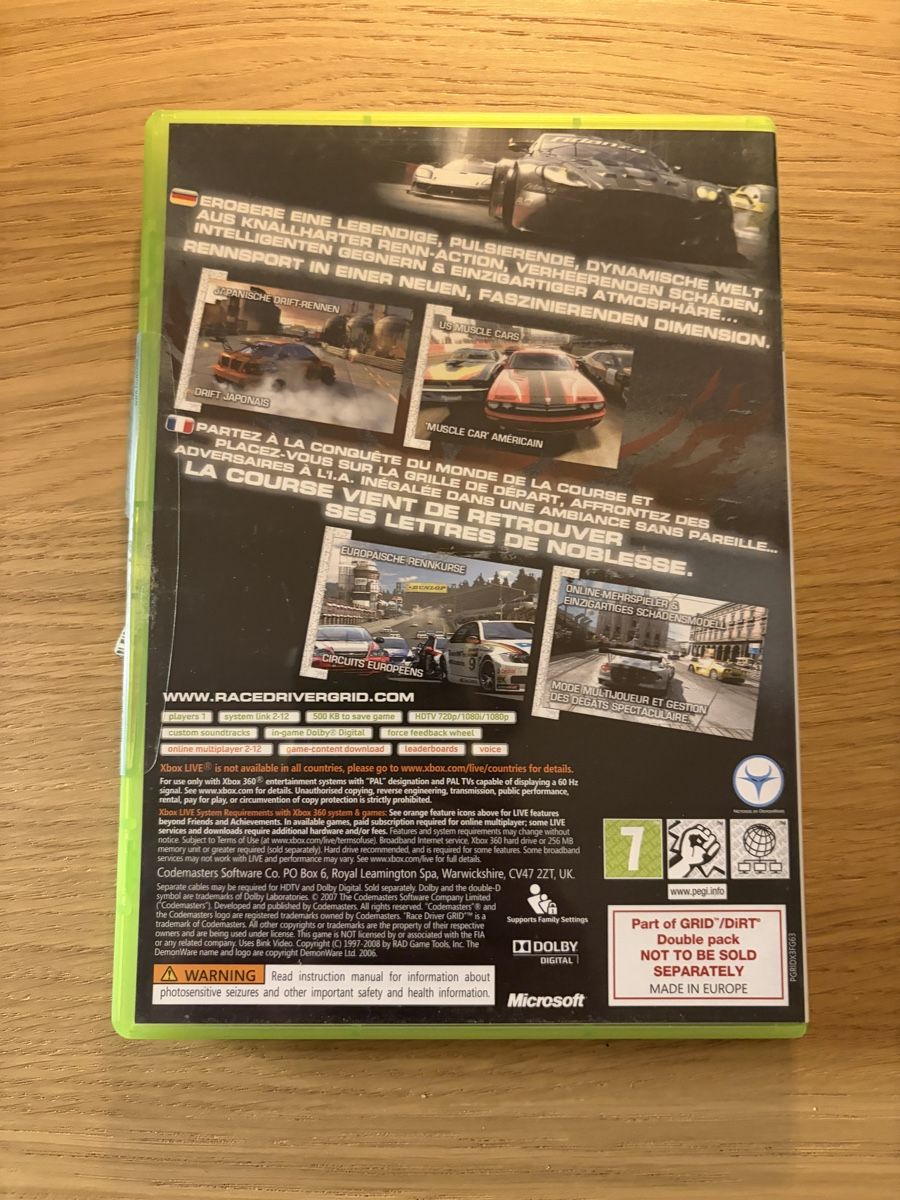 Microsoft Giochi: Race Driver: GRID - Xbox 360 – Usato da Pully venduto da FunkyGames 1