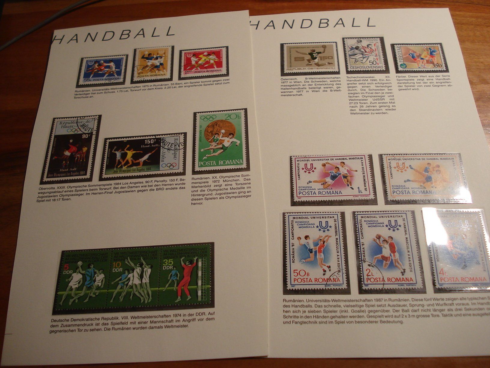 Alle Briefmarken: Lot Marken Thema Handball – Gebraucht aus Niederwil AG von morostahu