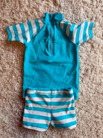 Ensemble de bain enfant anti-UV  canard marin ☀️ T.68