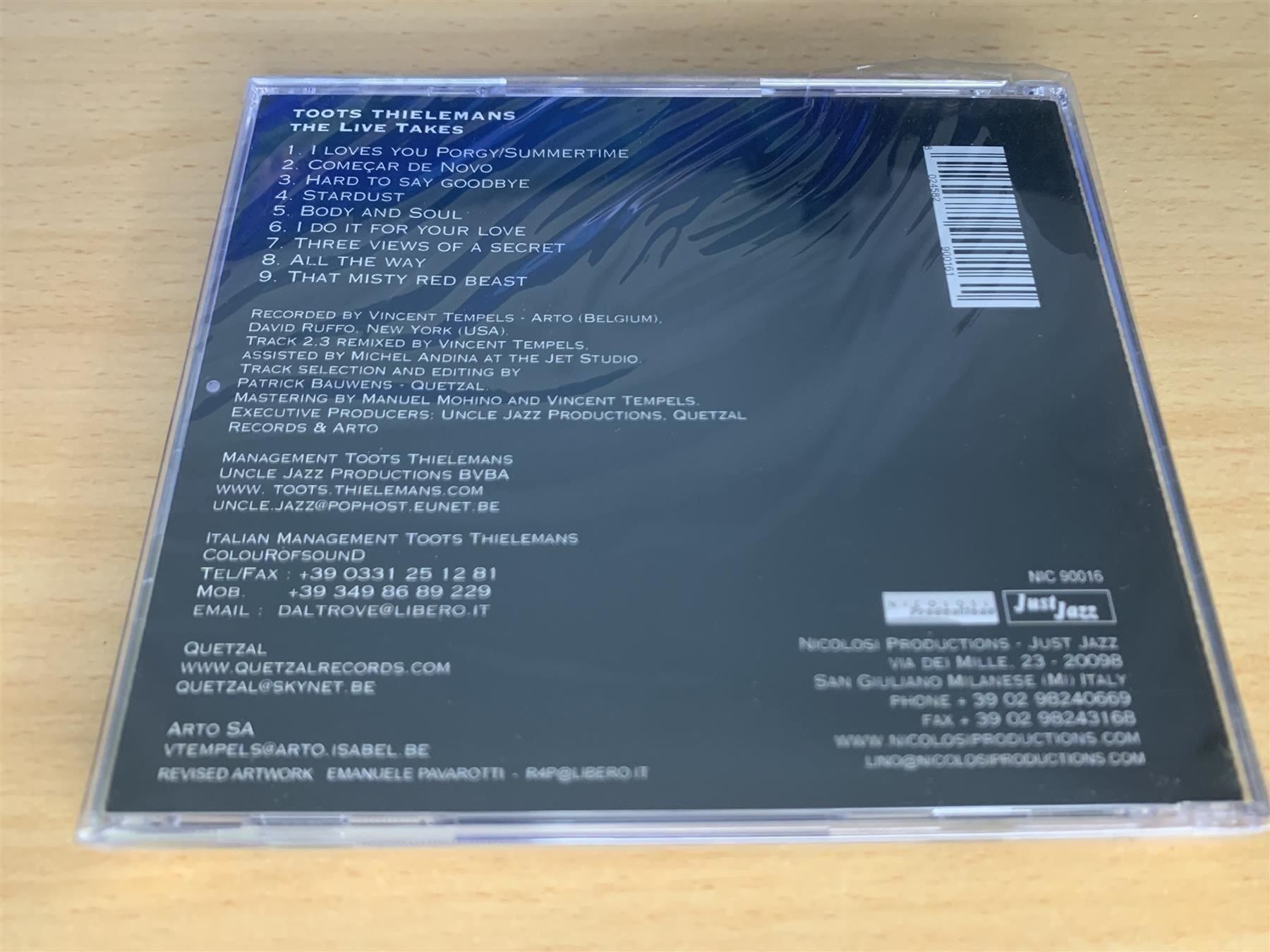 CDs: Toots Thielemans - The Live Takes – Neu und originalverpackt aus Rikon im Tösstal von Alpenmutz 1
