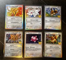 6er Bündel Celebration 30th Pokémon Karten DE