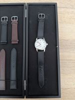 Glashütte Nomos Club Uhr mit Box und zwei Bänder-Sets