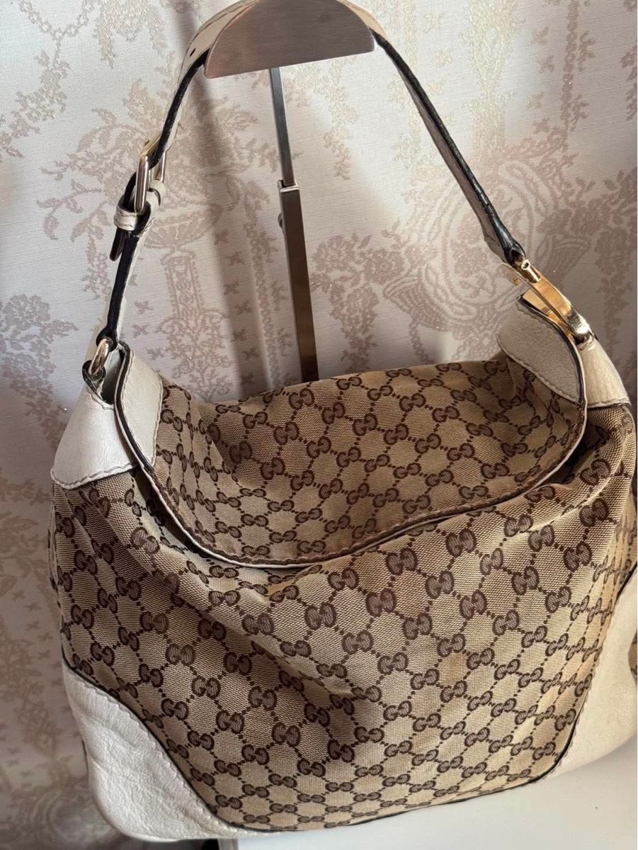 Gucci Borse da donna: Gucci Monogram Medium Charlotte Hobo Off White – Usato da Buch am Irchel venduto da Pukpan_99 5