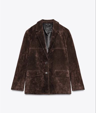 Zara suede blazer M