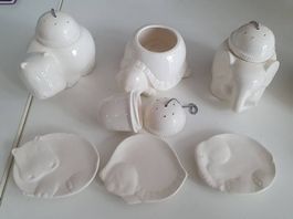 Tee-Eier Tierform mit Schale