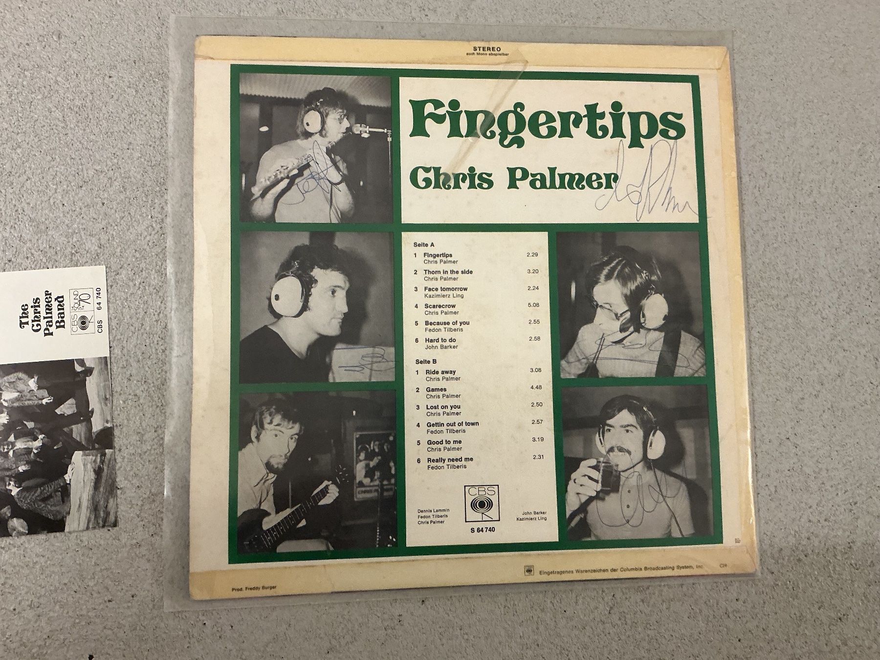 Dischi in vinile: Chris Palmer LP - Fingertips – Usato da Winterthur venduto da Tumko-Vinyl 1