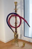 Antike Shisha Wasserpfeife vom Jemen  mit Schlauch