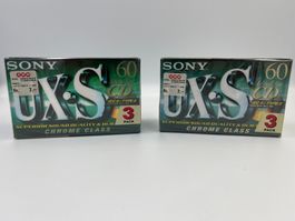 2x Sony UX-S 60 Chrome Class (6 Kassetten total) - Neu & OVP