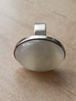 Vintage Grosser Mondstein Ring 925er Silber  Gr.18/58