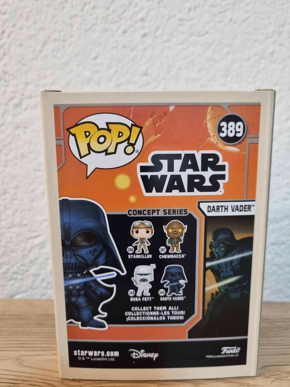 Funko Statuette: Funko Pop StarWars #389 - Darth Vader Consept Series – Nuovo e nell'imballaggio originale da Oberdorf NW venduto da CollectingWorld 3