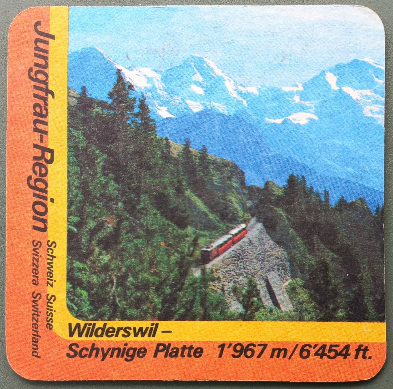 Dessous de verre: Bierdeckel - Rugen Bräu - Schynige Platte - CH – D'occasion à Niederuzwil par lubimaja