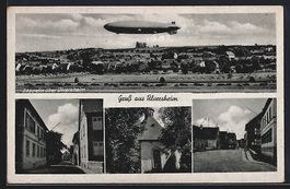 Ülversheim, Zeppelin über den Ort, meh