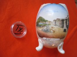 antike Vase, Souvenir Porzellan Lugano