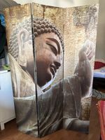 3-teiliges Buddha Wandbild Druck 40x180
