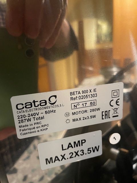 Cappe di aspirazione: Dampfabzug, Marke Cata – Usato da Bubendorf venduto da von_xvn6 2