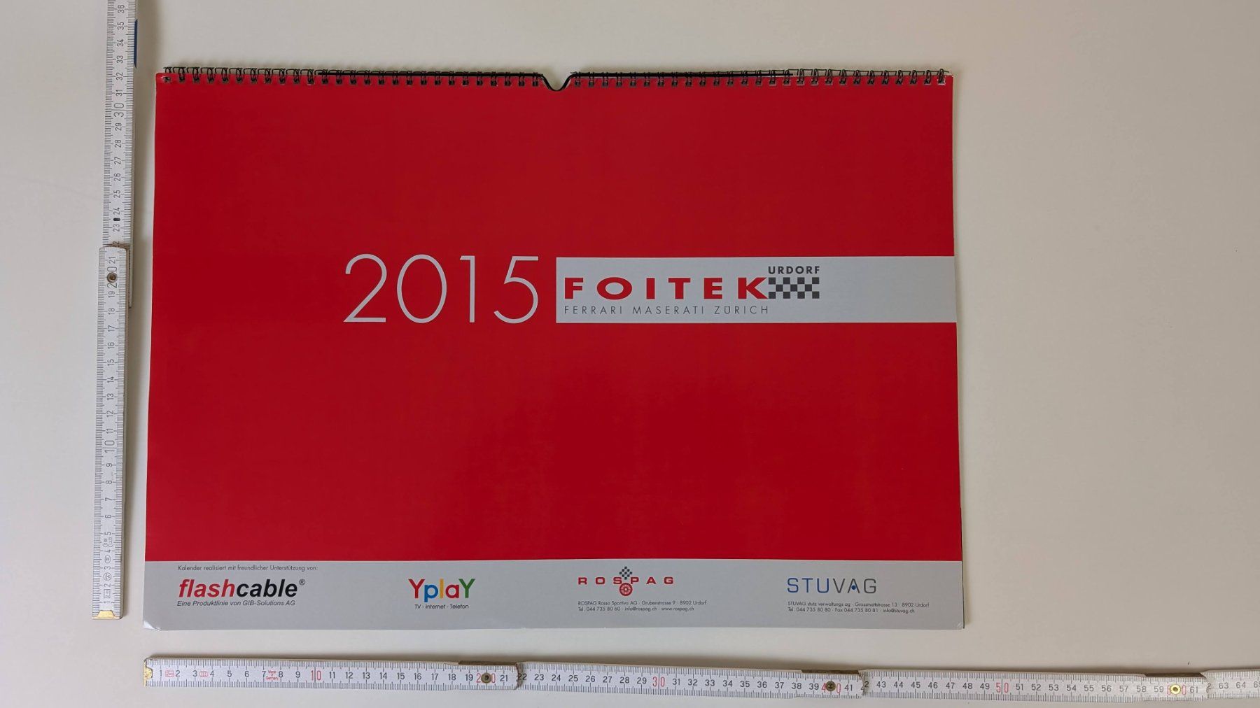 Calendari: Foitek Ferrari Maserati Kalender 2015 – Usato da Zürich venduto da 1.Simon 9
