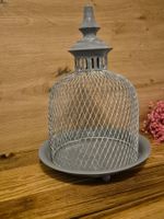 Vintage Shabby Chic Deko-Käfig, grau, für den Frühling!