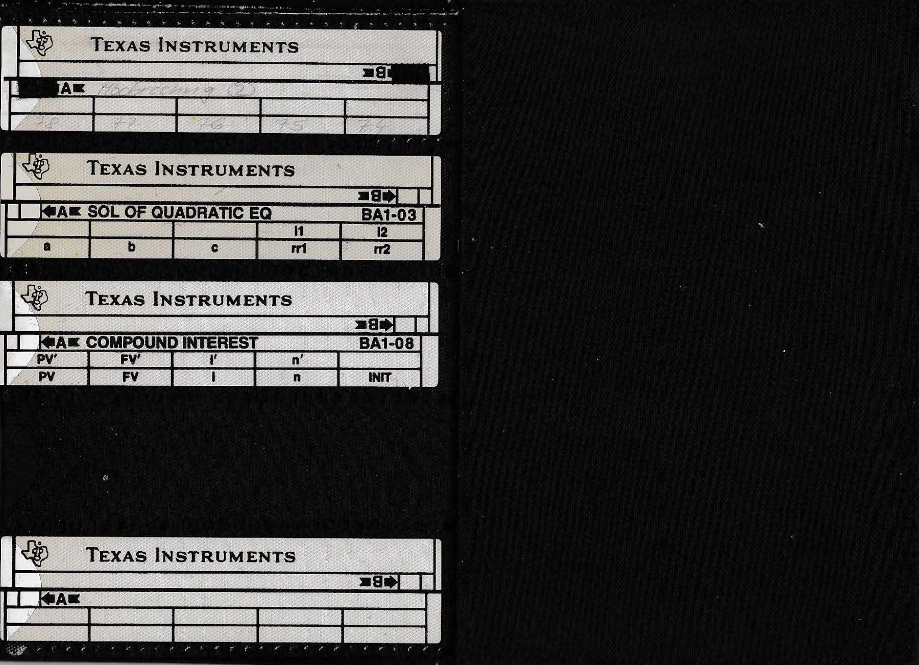 Texas Instruments Taschenrechner: Texas Instruments SR 52 – Gebraucht aus Wangen ZH von Jleh 5