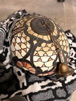 Lampe suspendue Tiffany verre coloré