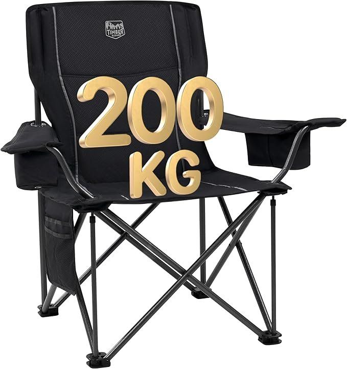 Stühle: XXL Campingstuhl Faltbar Bequem Gepolster Klappstuhl Sessel – Neu und originalverpackt aus Herisau von NexCart