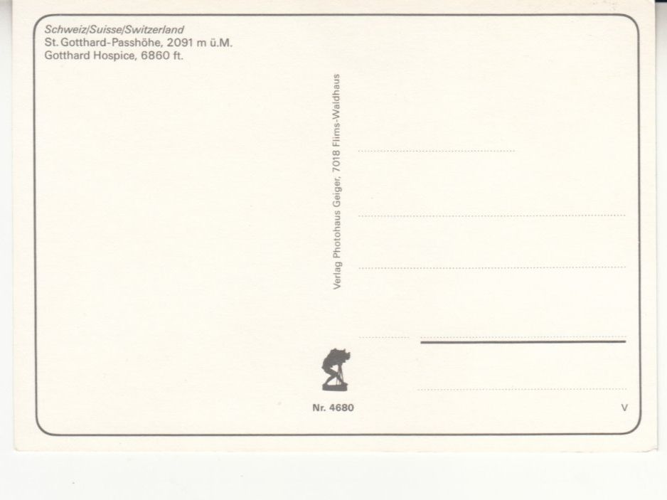 Ansichtskarten: San Gottardo ca. 1970 – Gebraucht aus Bürglen TG von StampGraf 1