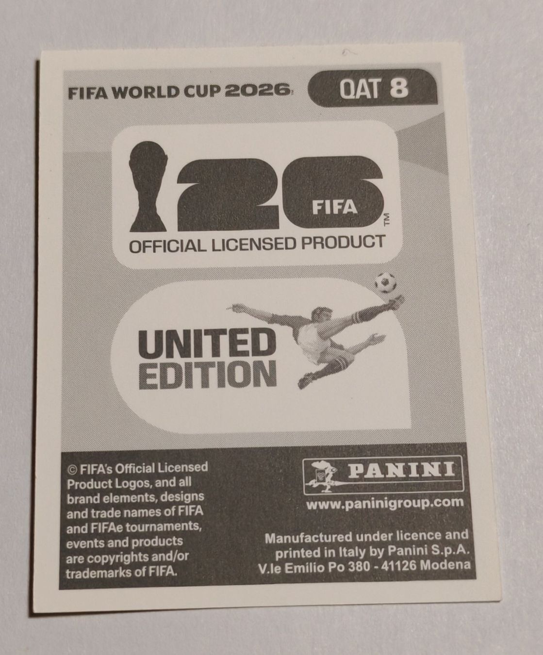 Panini Sammelbilder & Trading cards: Tarek Salman - QAT 8 – Neu (gemäss Beschreibung) aus Rietheim von Squaley 1