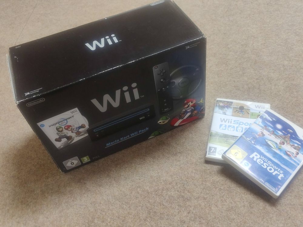 Nintendo Wii Mario Kart Pack OVP + 3 Spiele Kaufen auf Ricardo