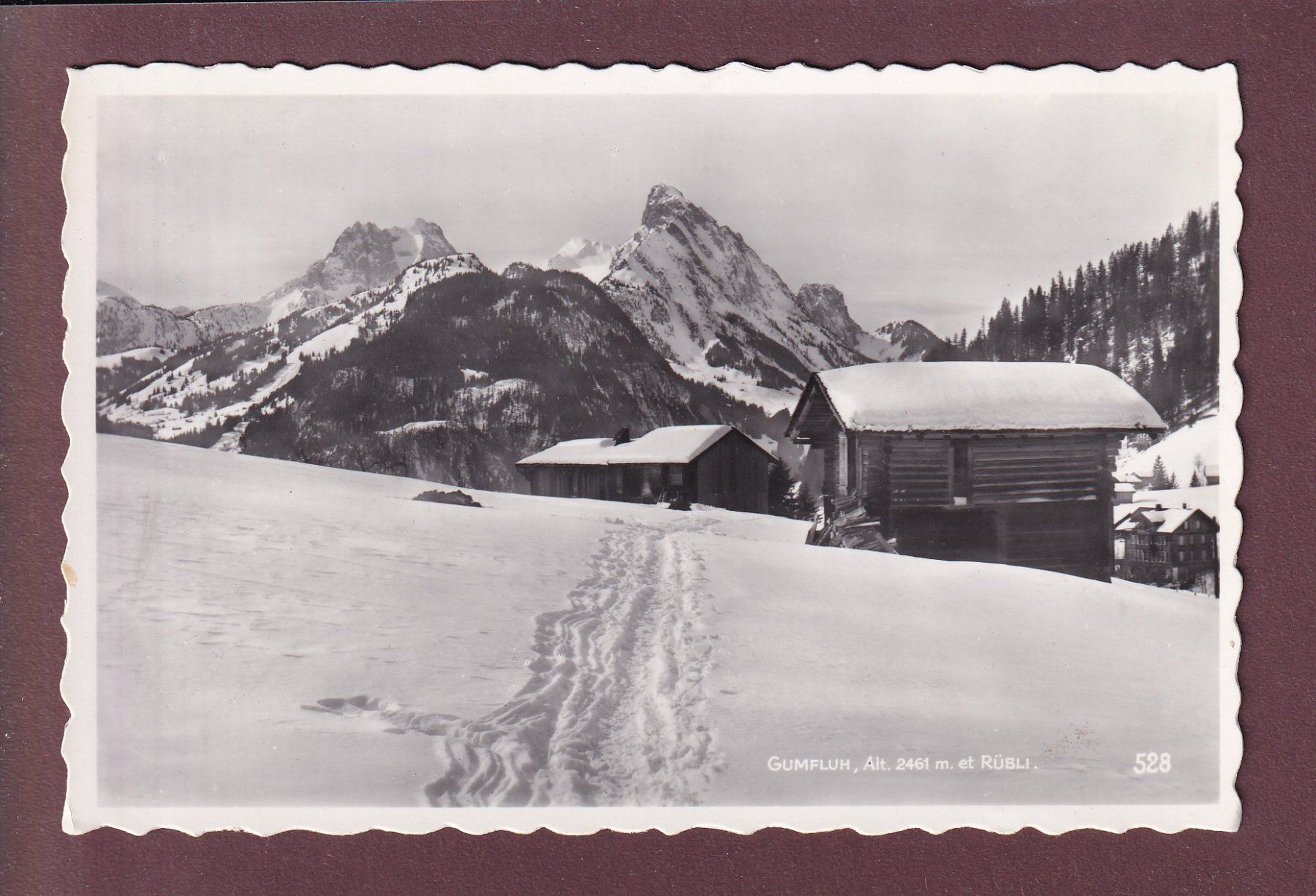Cartoline postali: GUMFLUH et RÜBLI - 1956 – Usato da Pully venduto da nicecards