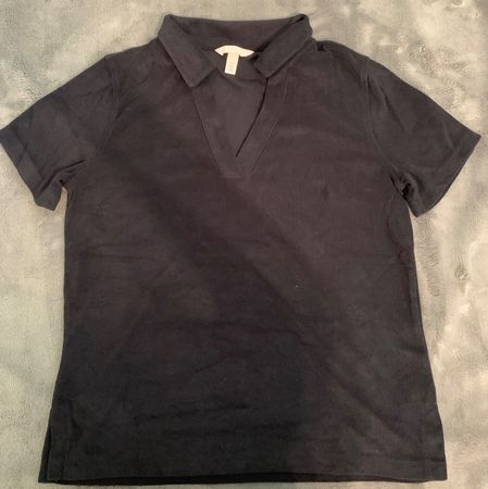 Schwarzes H&M Polo Shirt für Damen, Grösse S - neu