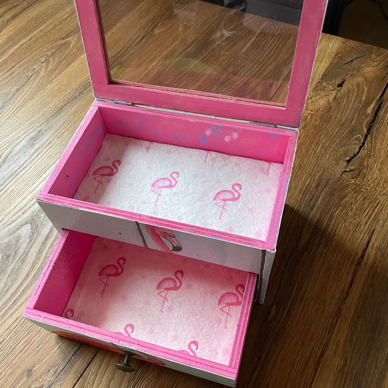 Tutte le decorazioni: Süsse Flamingokiste mit Deckel und Schublade – Usato da Turbenthal venduto da fuhrer3 2