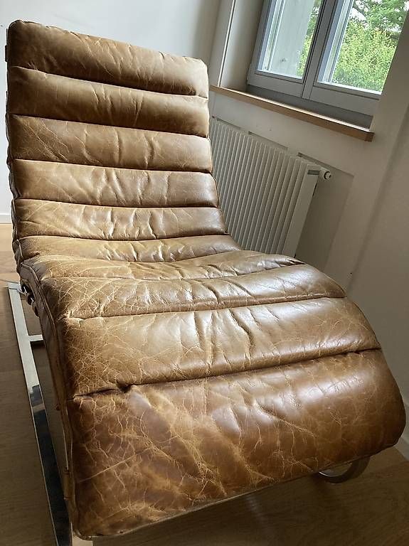 Poltrone: Vintage Leder Liegesessel – Usato da Bolligen venduto da abara1 2