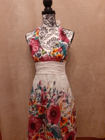 Sommerkleid Damen mit Blumen Grösse 36