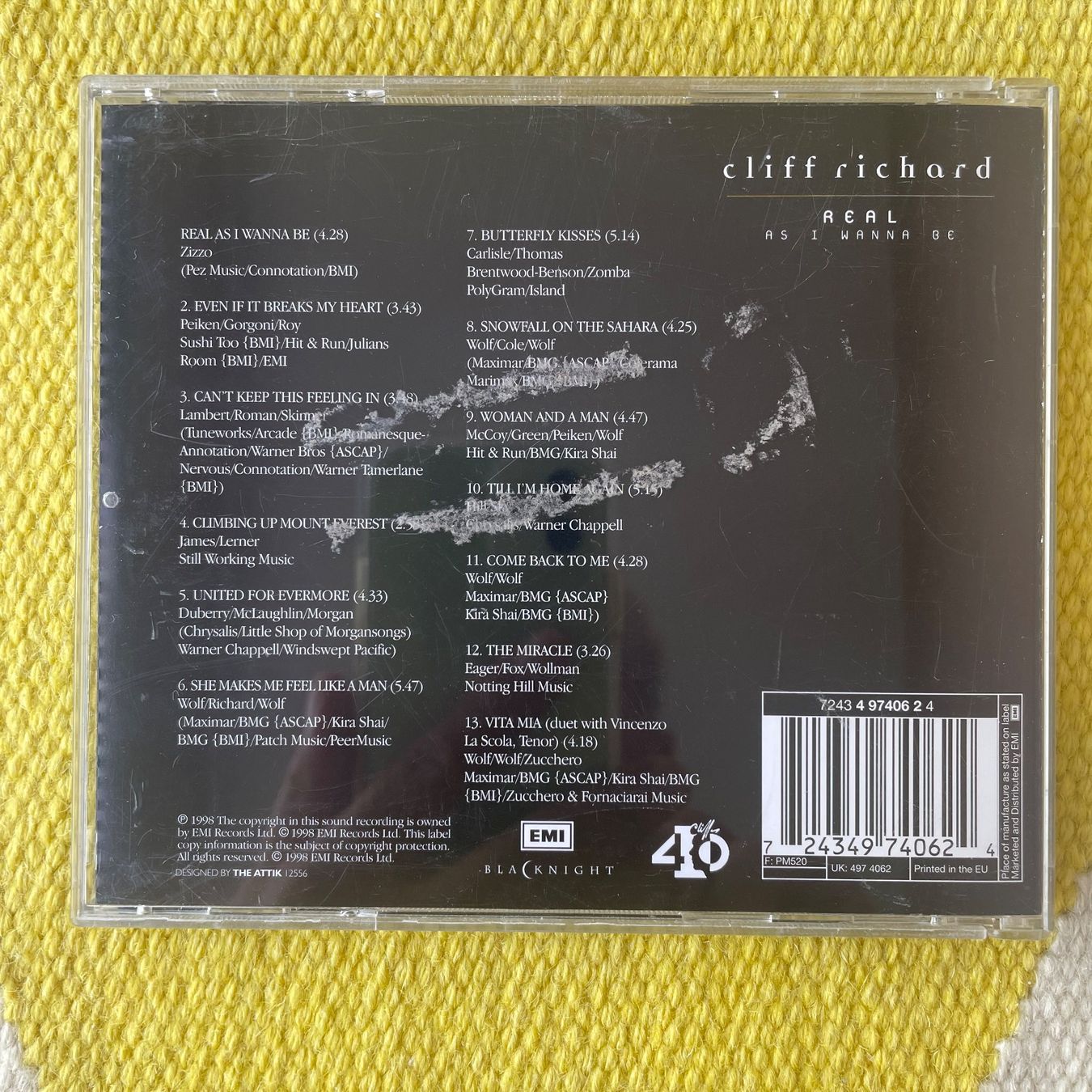 CD: CLIFF RICHARD-REAL AS I WANNA BE – Usato da Rorschacherberg venduto da CD-Roli 1