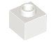 Lego White Brick, Modified 1 x 1 x 2/3 24 Stück