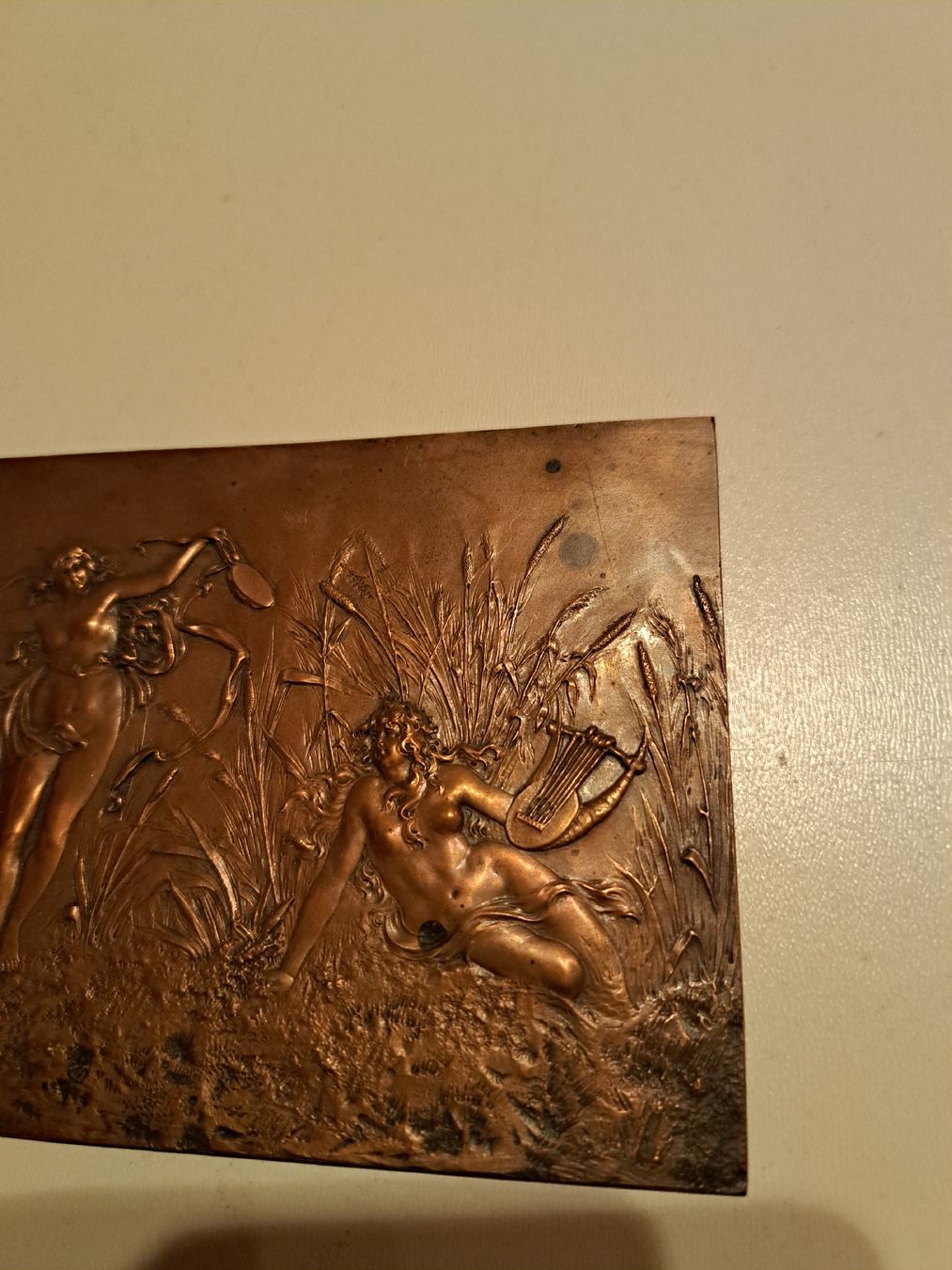 Tutte le decorazioni: Jugendstielrelief in Kupferblech getrieben – Usato da Walde AG venduto da Kunstgiesser 3