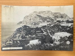 Antike Ansichtskarten ITALIEN Capri Veduta della Via Tragara