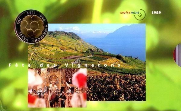 Alle Münzen: Schweizer Münzsatz 1999 stgl_TOP – Gebraucht aus Eggersriet von stamp303