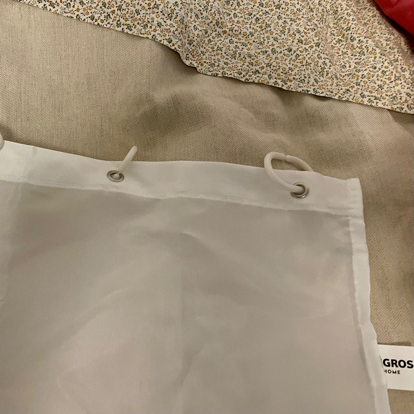 Migros Tende: Duschvorhang weiss 100% Polyester neuwertig – Usato da Liestal venduto da Coutellerie 4