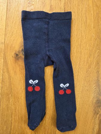 Baby Strumpfhose Baby Club, dunkelblau Gr. 56/62 Kirschen