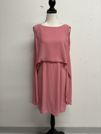 Comma Kleid Rosa Gr. 36 luftig Sommerkleid knielang Träger