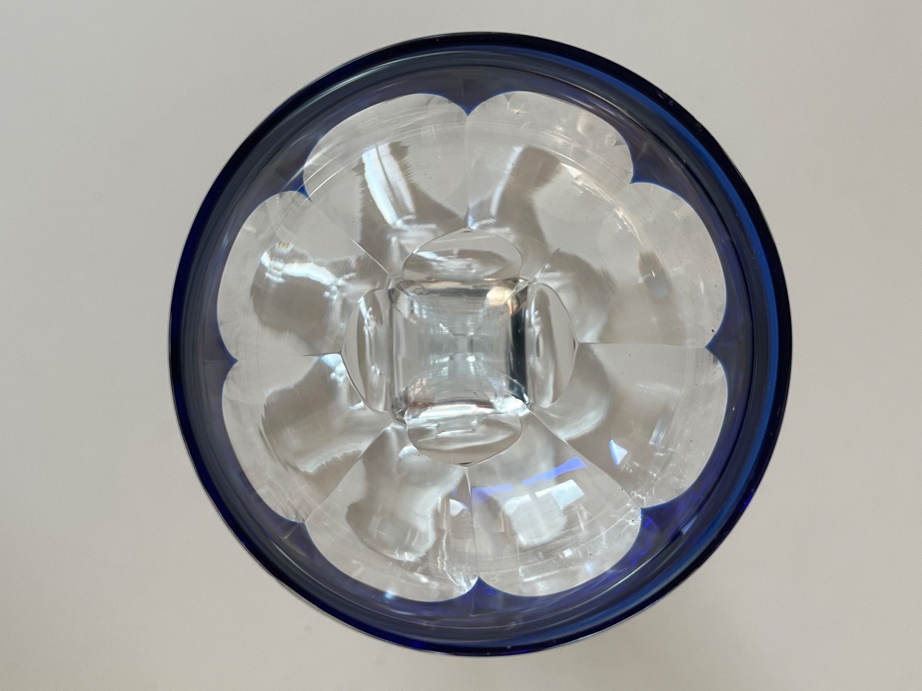 Bicchieri: 2 blaue Kristallgläser / Kelche – Usato da zürich venduto da Cf8000 6