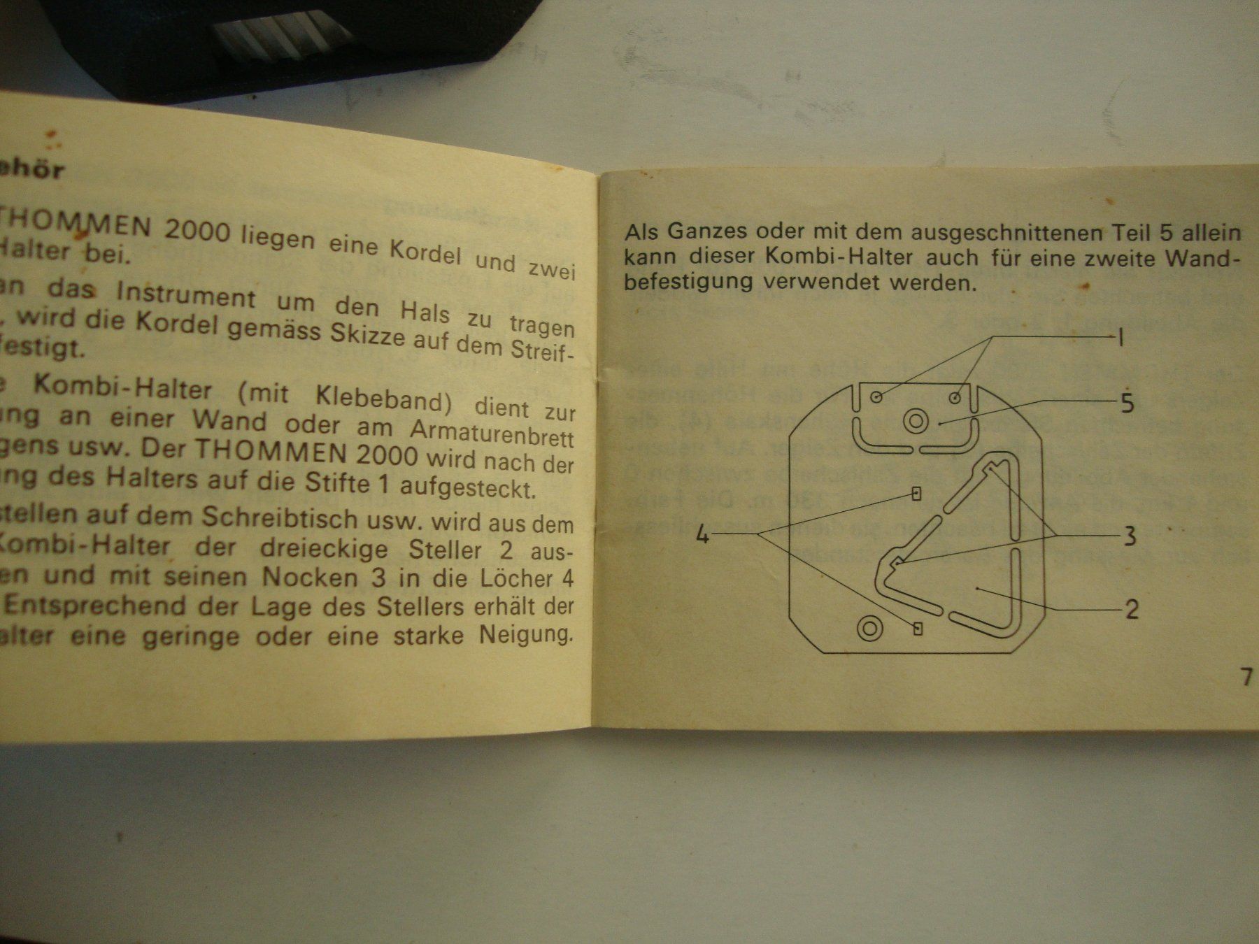 Revue Thommen Messen: THOMMEN-Taschen-Höhenmesser Barometer Mod.2000 – Gebraucht aus Winterthur von halle07 5