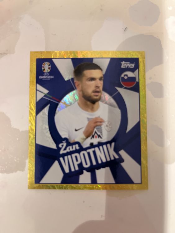 UEFA Euro 2024 Topps Sticker PTW SVN GOLD (Neu (gemäss Beschreibung ...