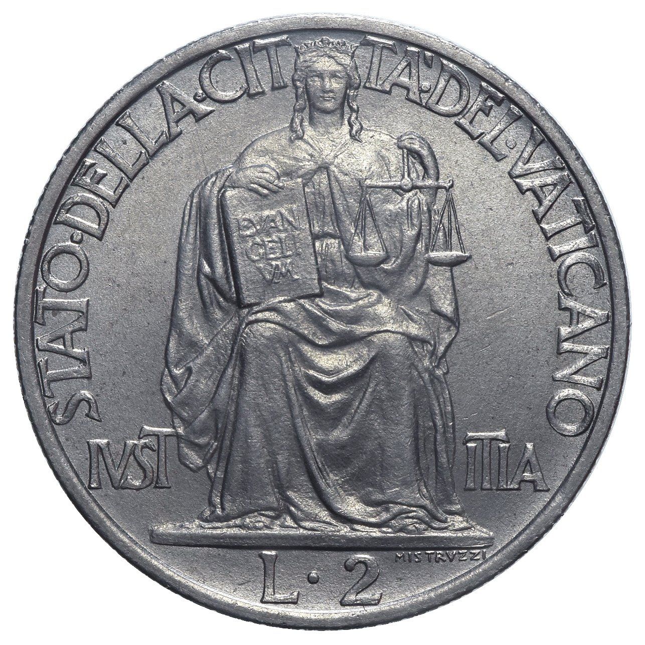 Tutti le monete: Vaticano, 2 Lire 1946, R! – Usato da Lugano venduto da Numisartes