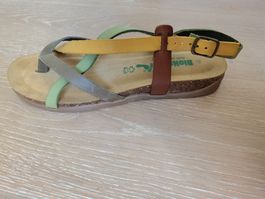 BioNatura Sandalen Leder Grösse 39 mehrfarbig guter Zustand