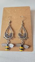 Ohrringe Modeschmuck Bienen Boho Style silberfarben NEU🐝