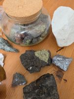 Konvolut Mineralien und Gesteine Sammlung, guter Zustand