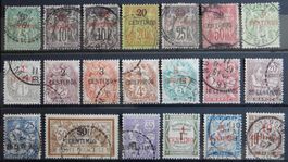 Marokko Franz. ex. Kat. 1-24 & Porto 1891/1910 Kat. 141 Euro