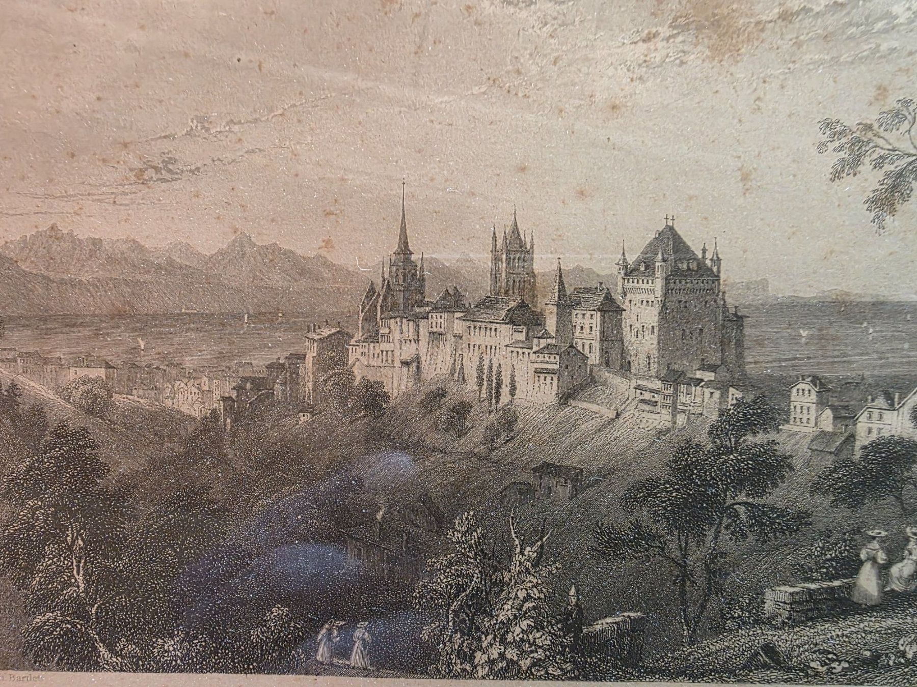 Stiche: Bild Stich Bild - Lausanne übereck gold Bartlett Appleton – Gebraucht aus Walterswil BE von Lonitti 6