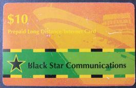 Taxcard Phonecard - Black Star -